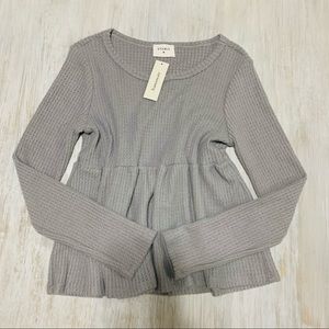 FRANCESCA’S | EVERLY long sleeve baby doll top